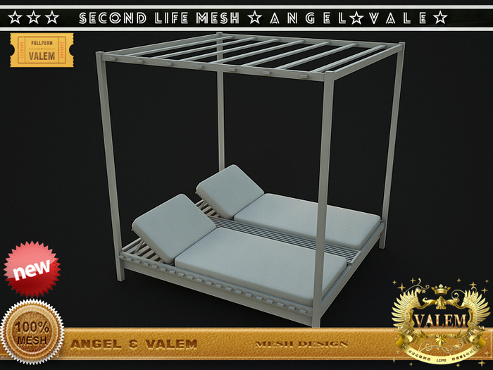 . :: VALEM ::.  Full Perm Mesh Double Person Sunbed
