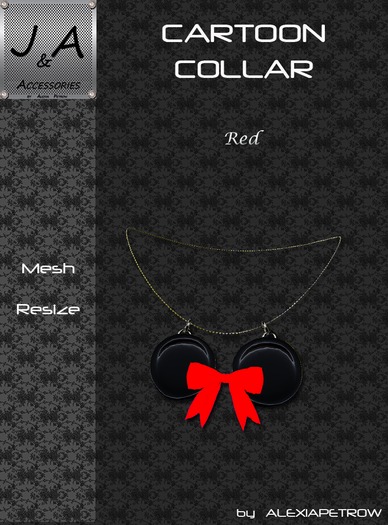 Cartoon Collar - Red