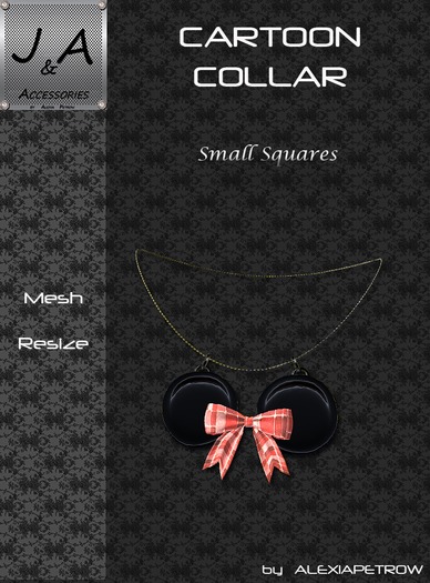 Cartoon Collar - Small Squares