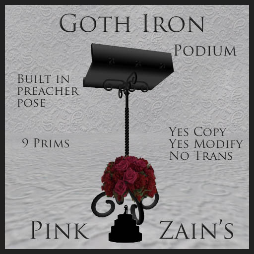 Goth Iron Podium - Red