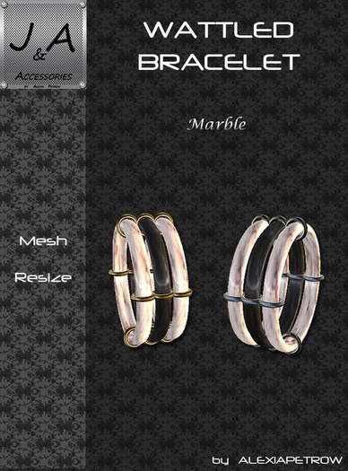 Wattled Bracelet - Marble