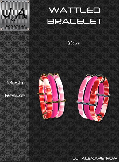 Wattled Bracelet - Rose