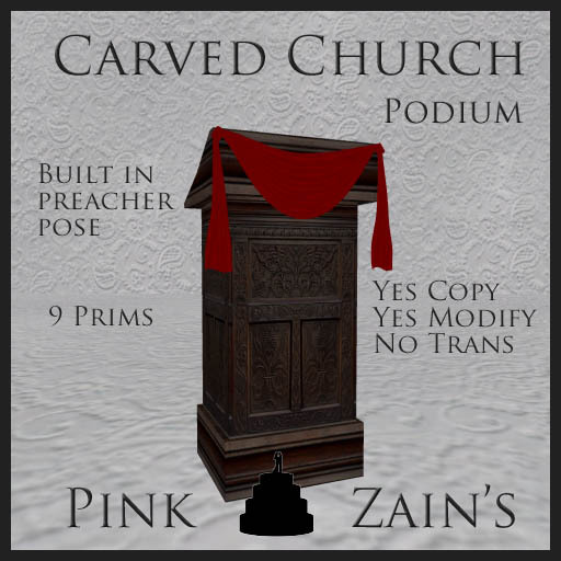Church Wood Podium - Red