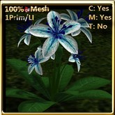 LW_ Lily Plant - Light Blue