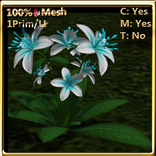 LW_ Lily Plant - LightBlue