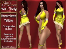 EVE - Breathless Yellow Suit and Coverup