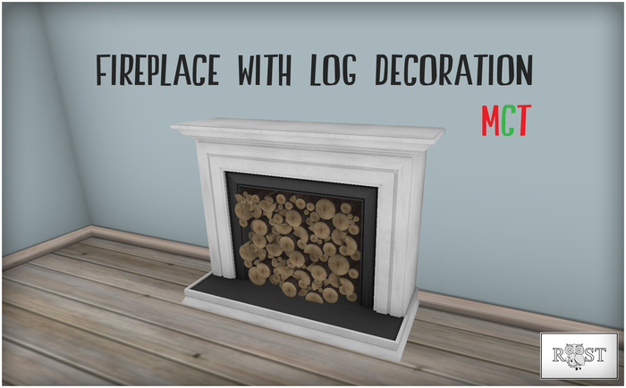 ROOST - Fireplace w/Log Decoration