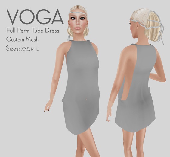 VOGA Custom Mesh - Rigged Tube Mini Dress Full Perm