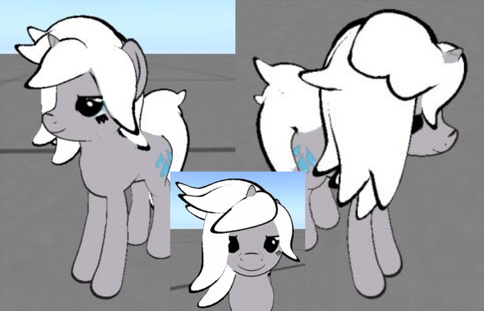 Floppy Side Mane and Tail Set