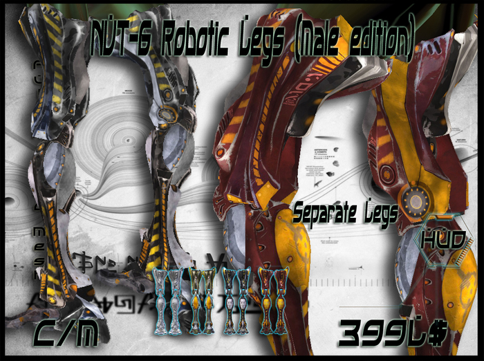 NVT-6 Robotic Legs  (Male Edition)