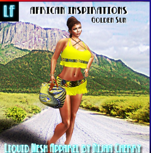 Liquid Mesh African Inspirations Golden Sun