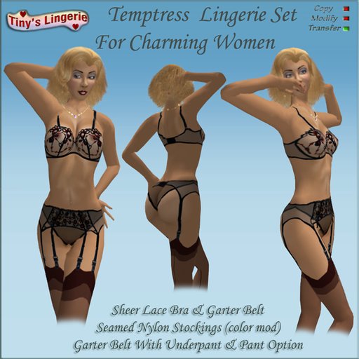 Mimi Lingerie Set, Black