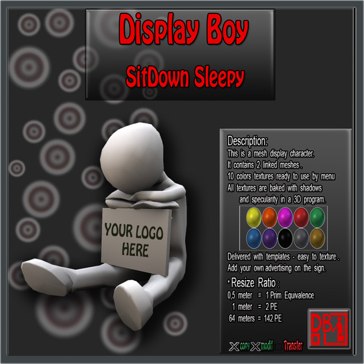 Display Boy_SitDown Sleepy