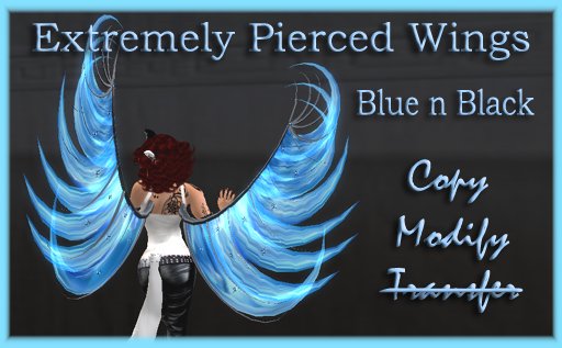 Pierced Wings Blue