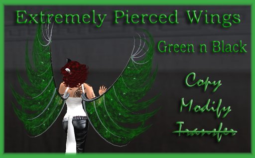 Pierced Wings Green