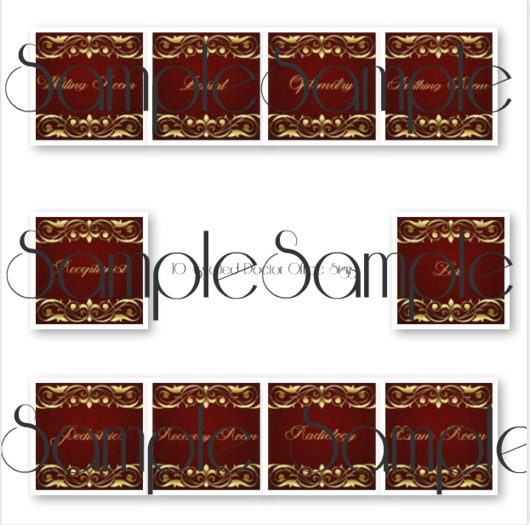 10 Brown Doctor Office Sign Textures