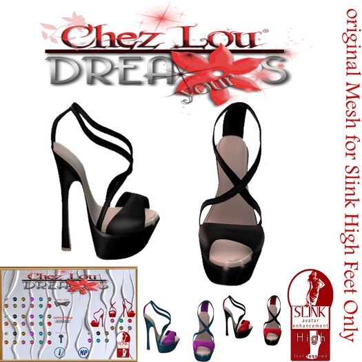 *Chez Lou * Shoes Betany  *original Mesh for Slink  Feet Only