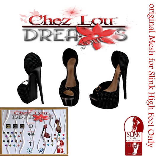 *Chez Lou * Shoes Suzy  *original Mesh for Slink  Feet Only