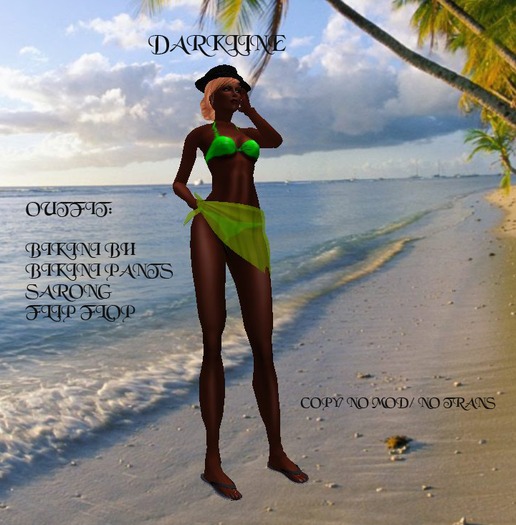 <==DARKLINE==>Bikini green