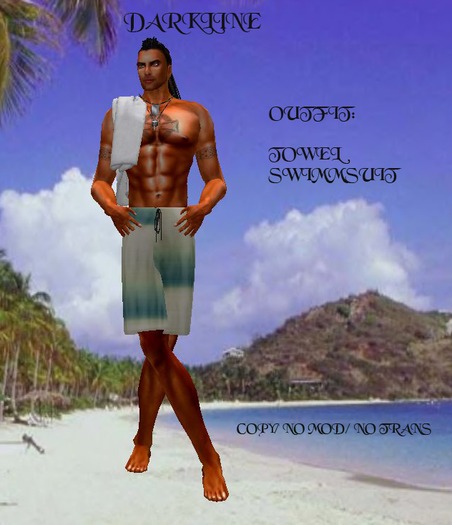 <==DARKLINE==>Beachshorts white