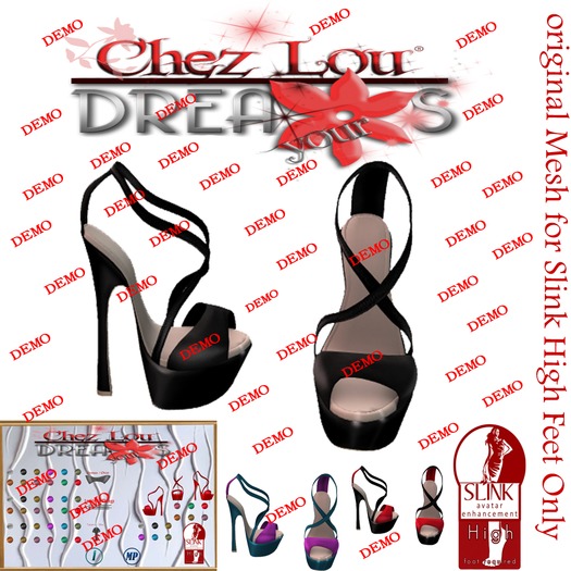 *DEMO * Shoes Betany  *original Mesh for Slink  Feet Only