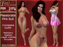EVE - Passionate Pink Suit and Coverup