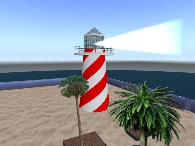 20m Vista Point Lighthouse V3 (Candy Cane Red and White)