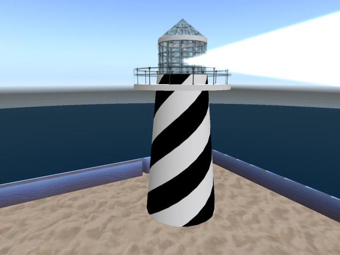 20m Vista Point Lighthouse V3 (Candy Cane Black and White)