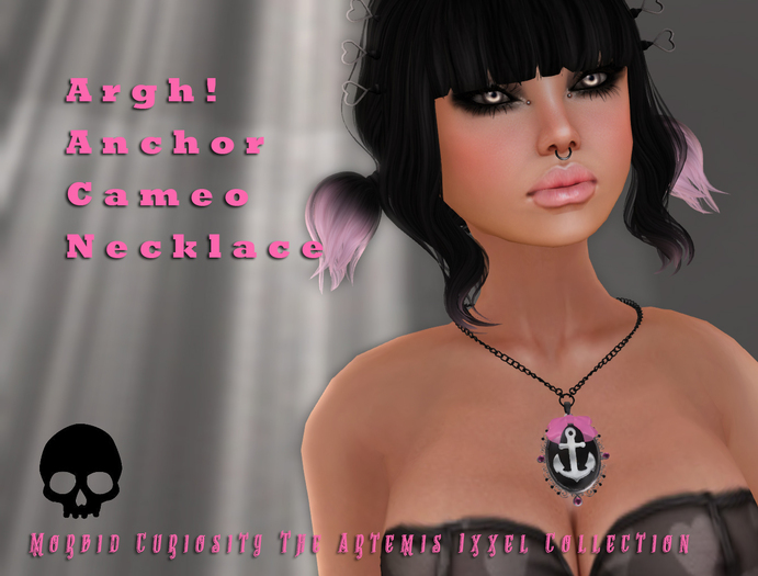Morbid Curiosity Anchor Cameo Baby Pink