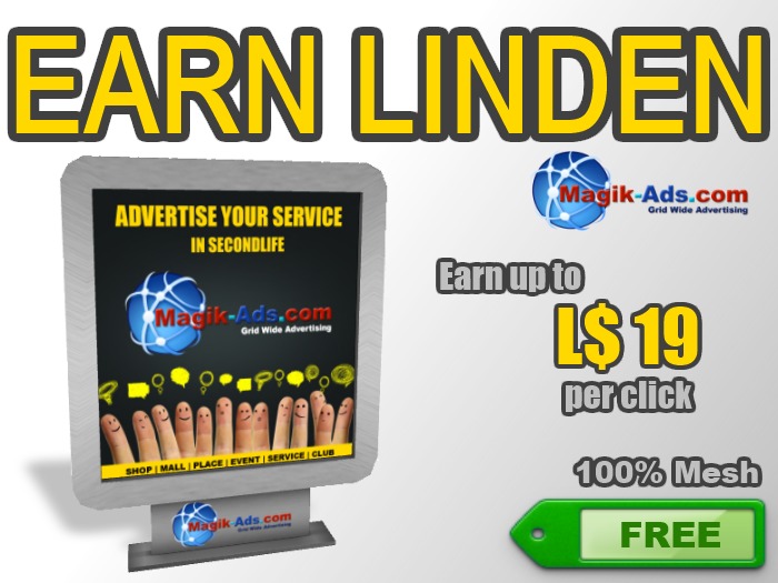 Magik Ads Adboard - Grey | Earn Lindens