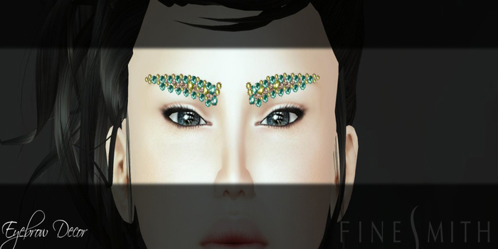 FINESMITH - green and gold gems Eyebrows Decor grapes