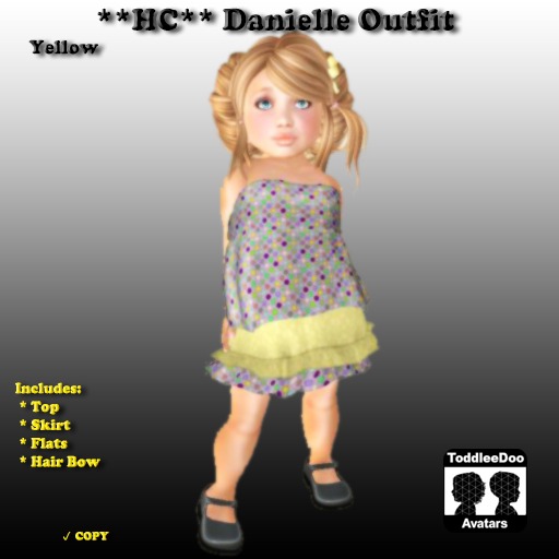 **HC** Kaylee Outfit - Yellow Flowers