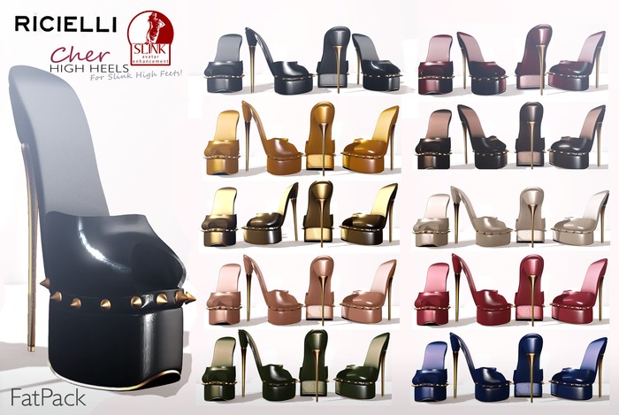 R.icielli - CHER Mesh High Heels for Slink/ FatPack PROMOTION!