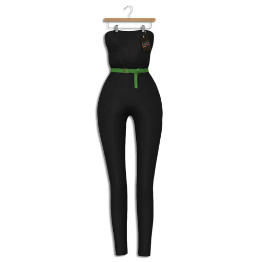 HYSTERICAL GLAM . MARTINA JUMPSUIT [LICORICE]