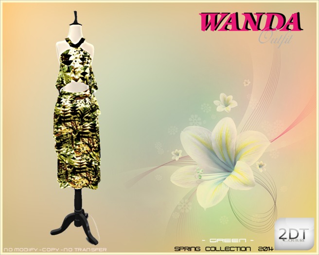 2DT Couture - Outfit - WANDA -Green ( Spring Collection 2014 )