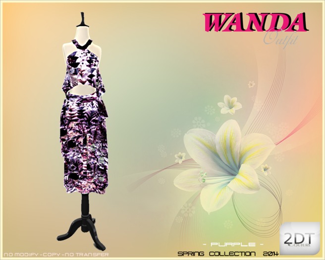 2DT Couture - Outfit - WANDA -Purple ( Spring Collection 2014 )