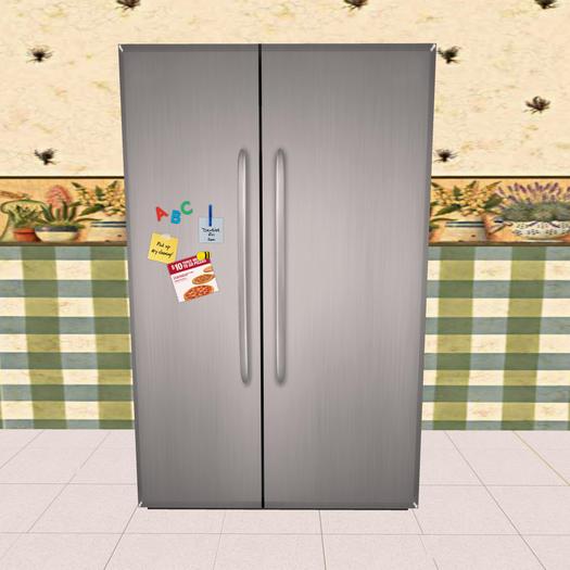 Silver Fridge W/Stickers *Copy* Ready For Life Scripts