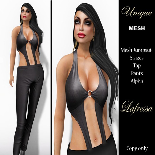 **SD** Lafressa Black Jumpsuit  BSM