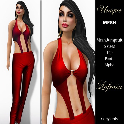 **SD** Lafressa Red Jumpsuit  BSM