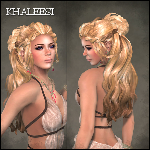 Khaleesi Hair *BLONDS* - OakLeaf Hair - rigged mesh