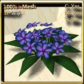 LW_ Plumeria Plant Mesh - Blue Purple (1 LI / Prim)