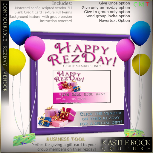 :KR: Configurable Rezday Vendor