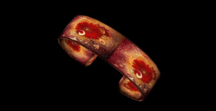 fun orange flowers bracelace