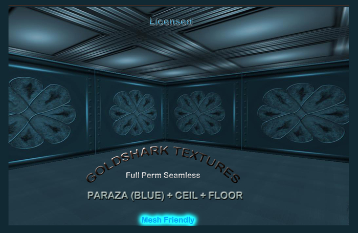 full perm seamless texture  PARAZA (BLUE) + CEIL + FLOOR 