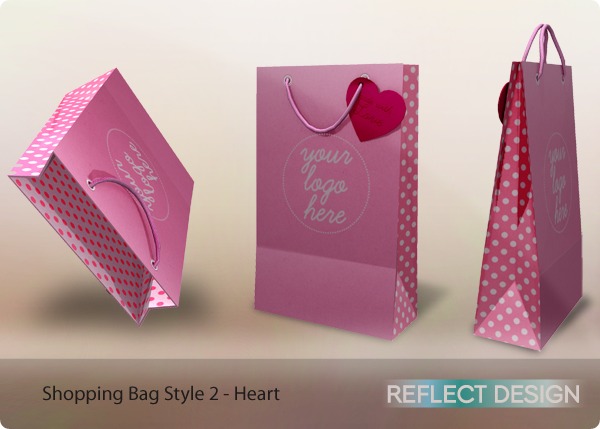 Reflect Design - FULL PERM Shopping Bag - Heart