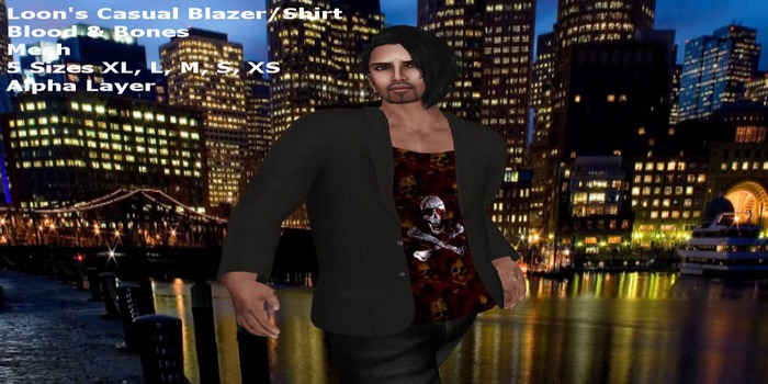 Loon's Casual Blazer/Shirt(Blood And Bones)