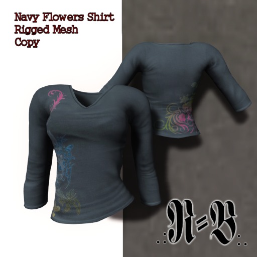 Navy Flowers