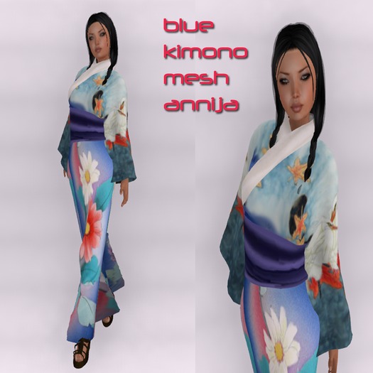 Black Ladies Kimono Mesh