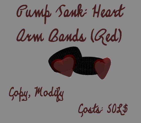 Red Heart Arm Band Pump Tanks
