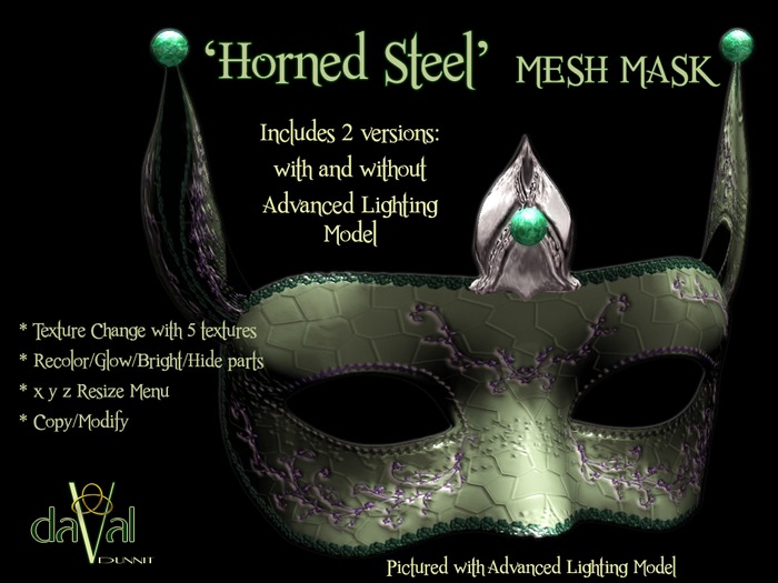 daVal Masks  - Horned Steel Duo DEMO (BOX)